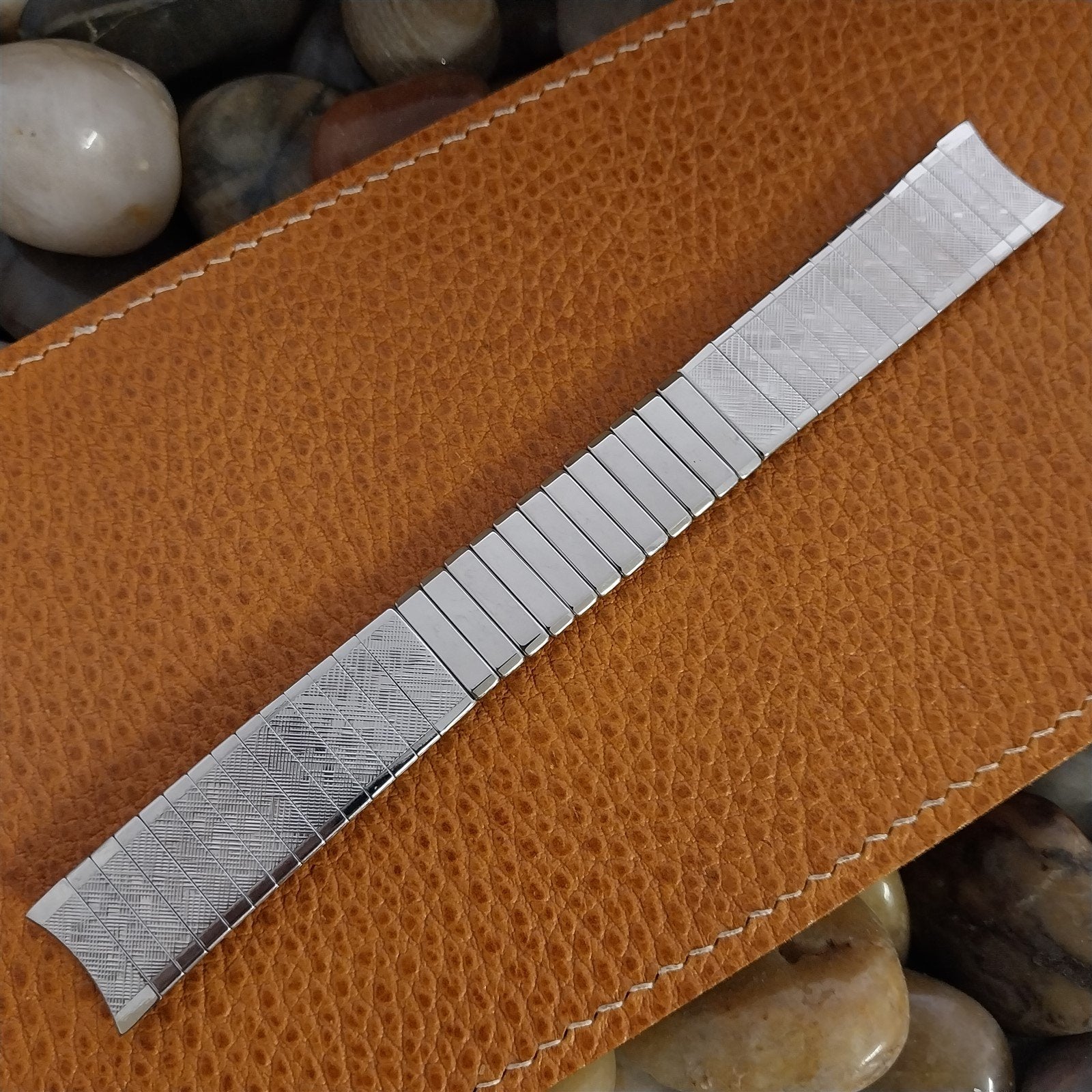 1960s 17mm Baldwin Stainless Steel Expansion Unused Vintage Watch Band