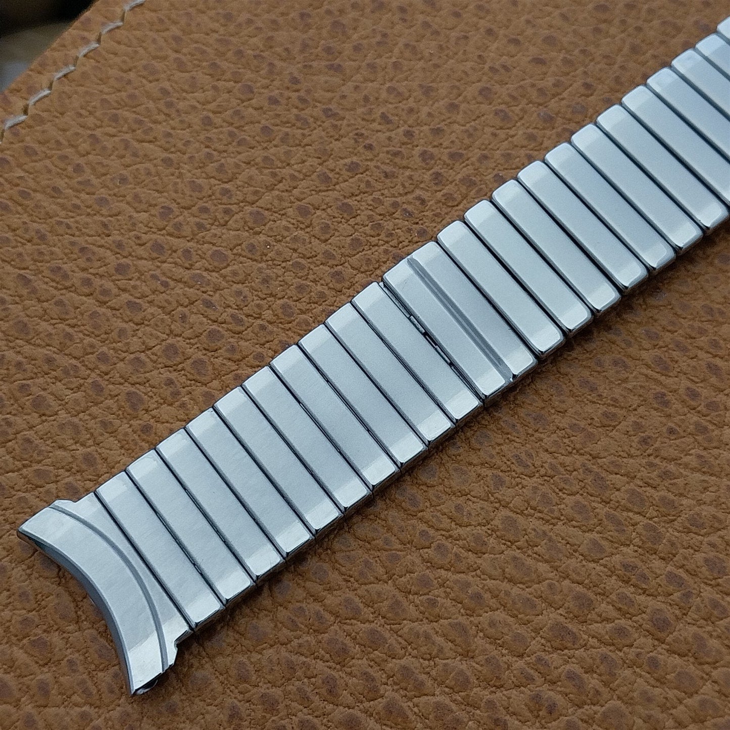 18mm 19mm JB Champion USA Stainless Steel Expansion nos 1960s Vintage Watch Band