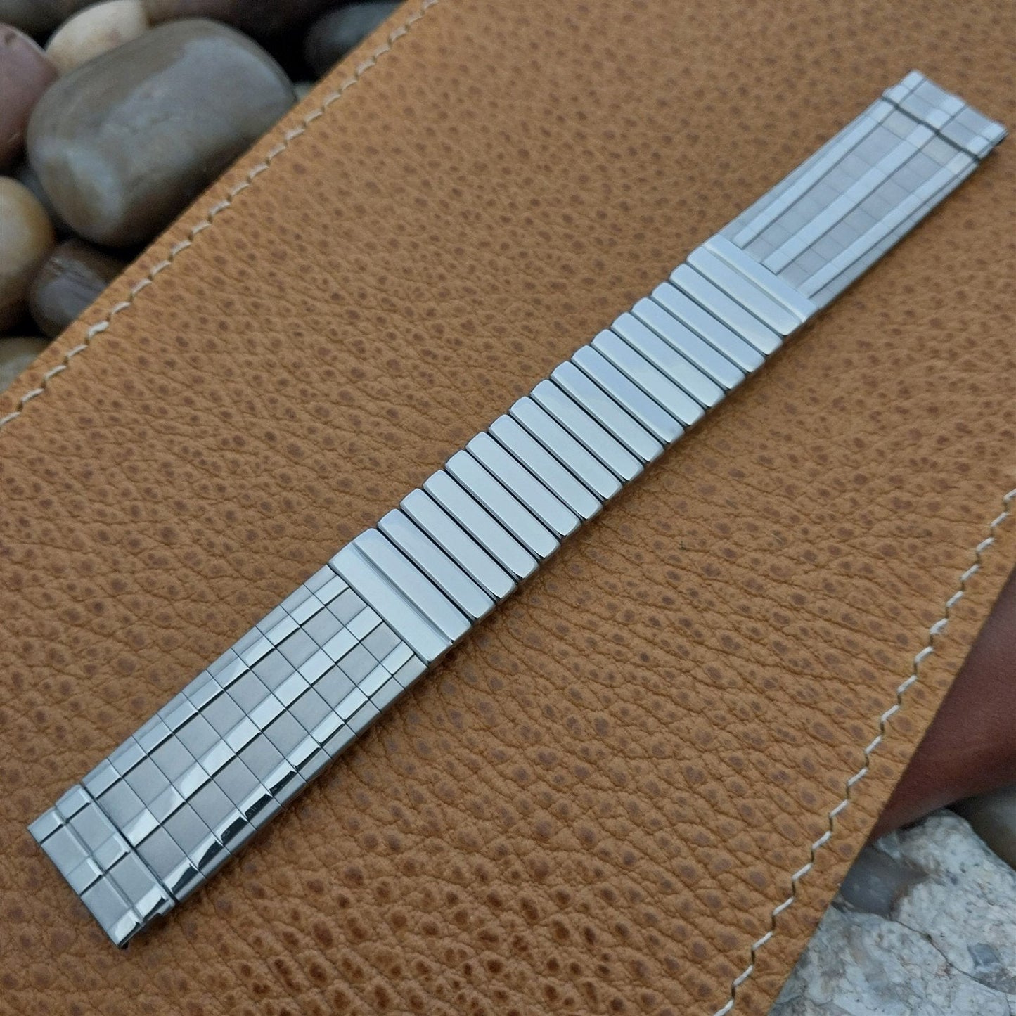 5/8" JB Champion Classic Stainless Steel nos Unused 1960s Vintage Watch Band