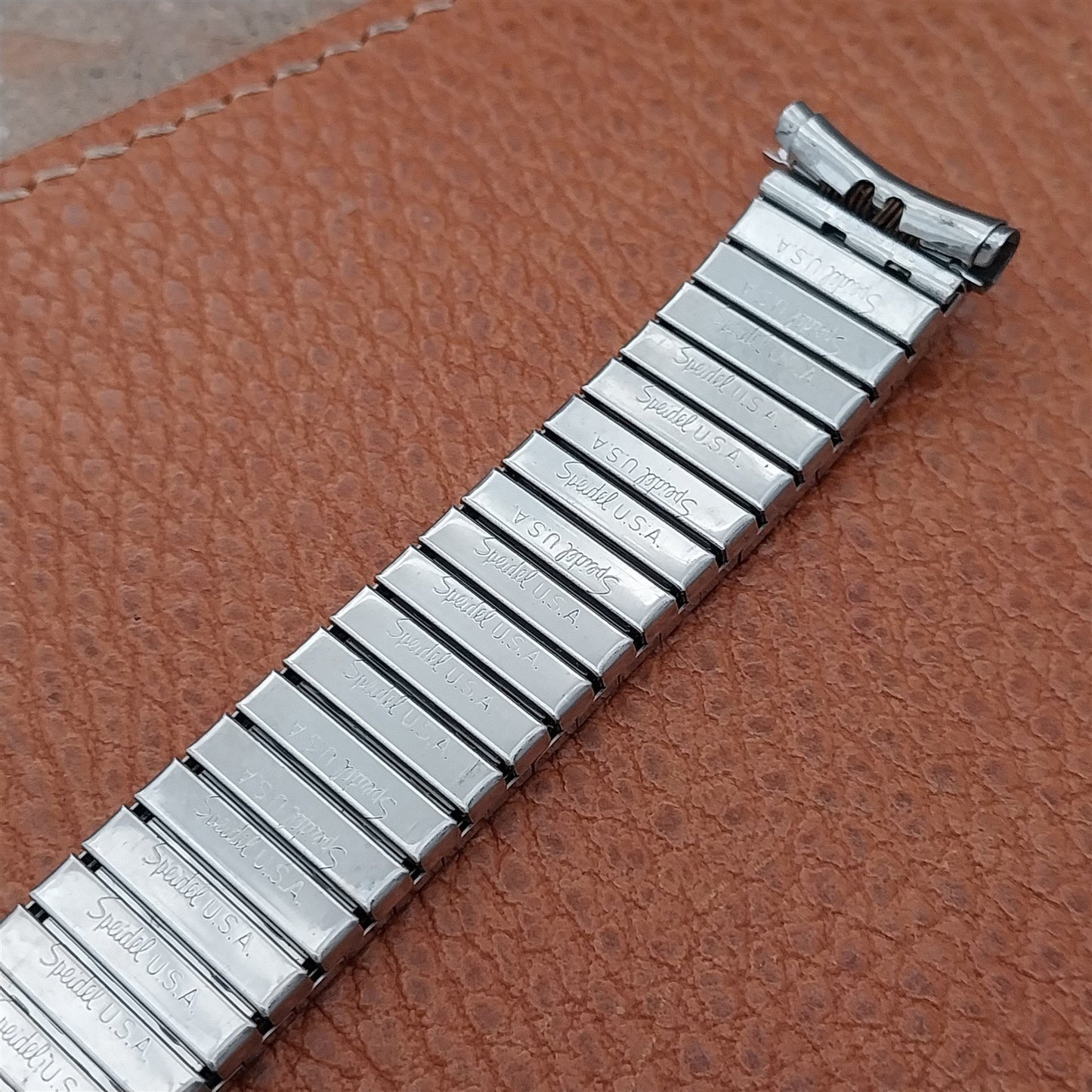 Vintage 17mm 18mm 19mm Stainless Long Speidel Atlantis Unused 1970s Watch Band