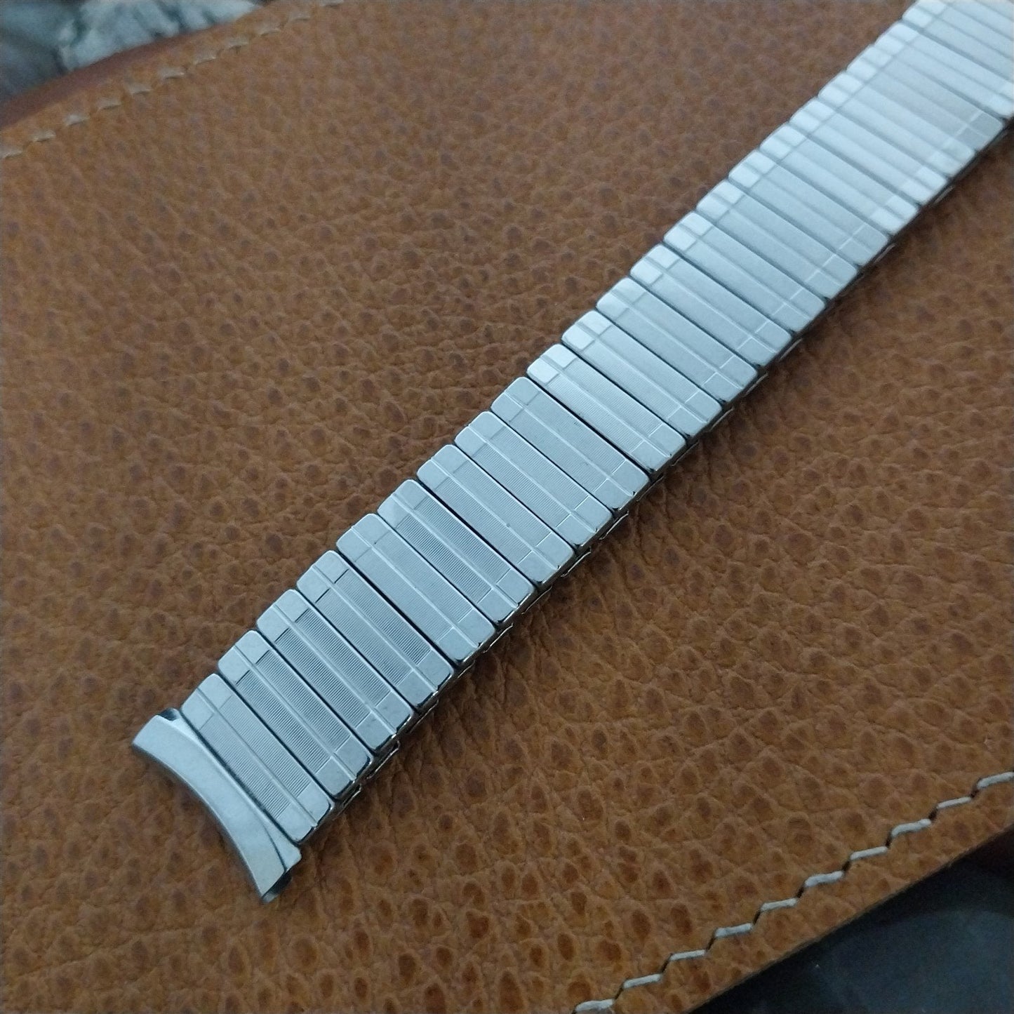 17.2mm Stainless Steel Stretch Expansion Admiral USA Unused Vintage Watch Band